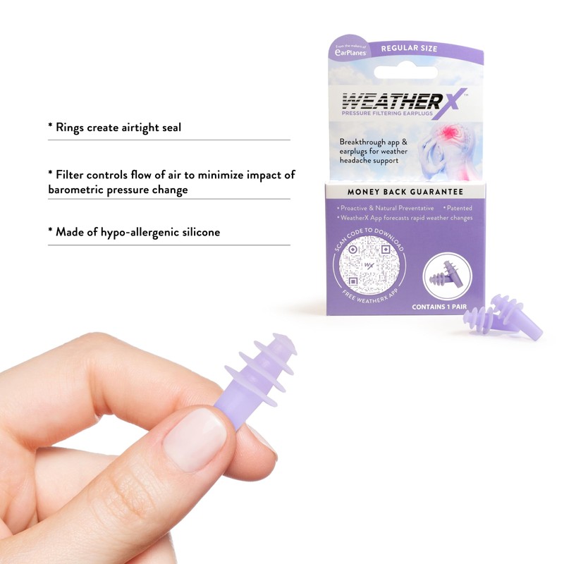Pressure Filtering Earplug for Shifts in Barometric Weather Pressure, Download