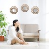 Relaxdays Set of 3 Mirrors, Round, Ø 25 cm, Wall