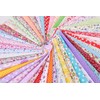 Generic I3TK 50 Pieces Mixed Pattern Cotton Cloth for Handmade