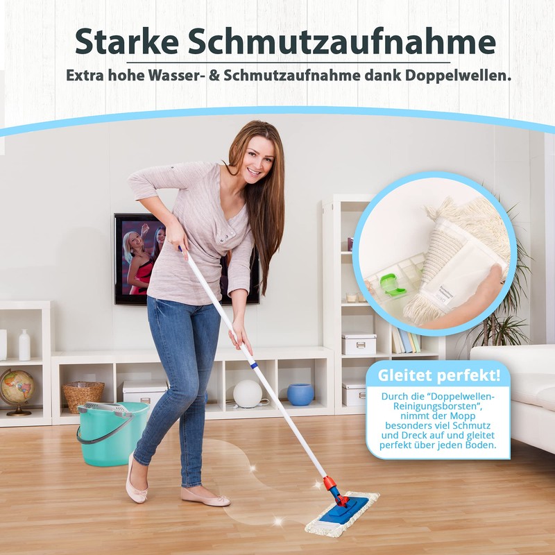 Mop cover mop set, microfibre – made in Germany –