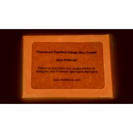 Glow in The Dark Pigment Powder - Neutral and Fluorescent Color for Art Painting, Fine Art, Nail Art Paint, and DIY Crafts - Non-Toxic, Long Lasting 10+ Color Options - Fluorescent Pink - (12 Grams)