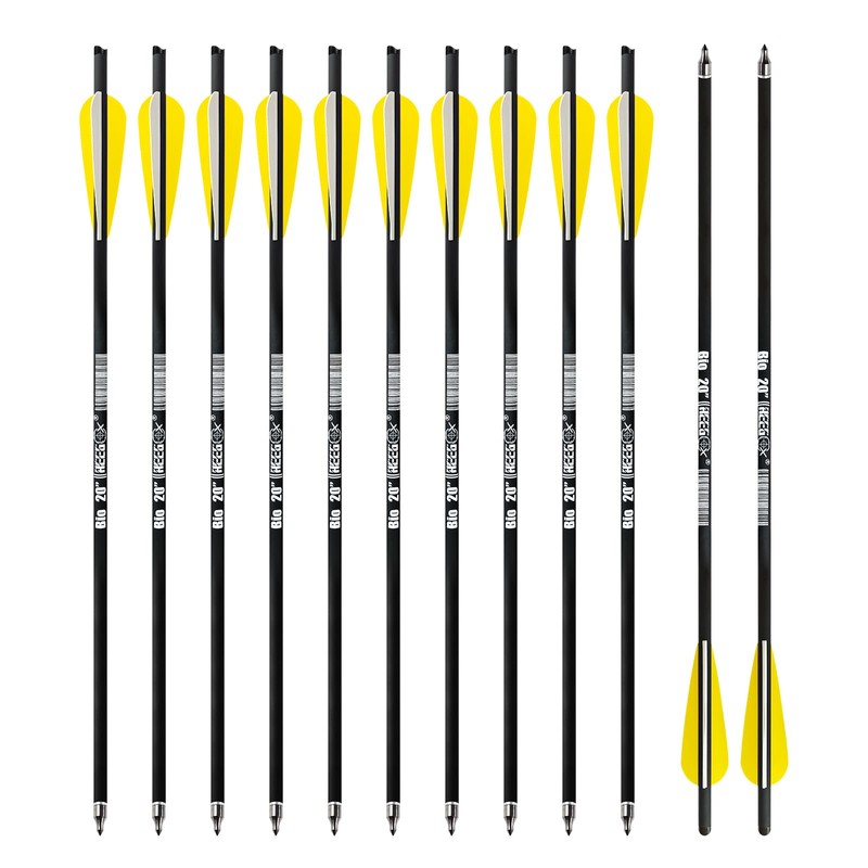 REEGOX Crossbow Bolts 16/18/20 inch Bio Crossbow Arrows with Moon