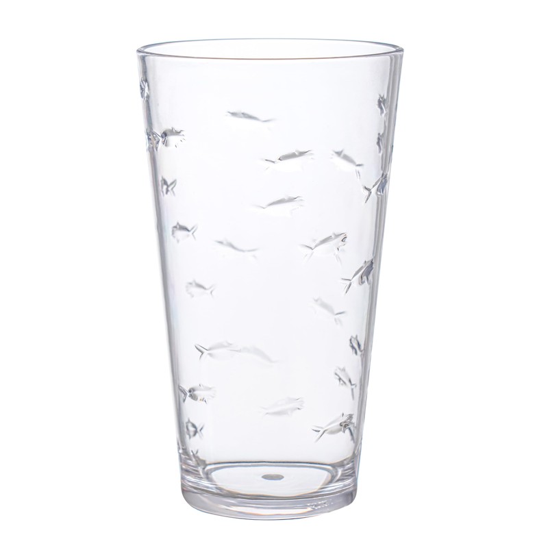KLIFA- CHARLESTON- 19 oz, Set of 6, Acrylic Fishing Highball,