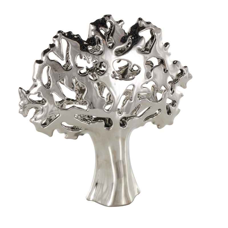 Deco 79 Aluminum Metal Tree Decorative Sculpture Home Decor Statue,
