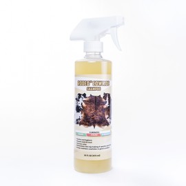 rodeo Cowhide Rug/Carpet Cleaning Solution Shampoo - Cowhide Carpet Spot Cleaner & Rug Cleaner Solution - Deep Cleaning Carpet Cleaner for Hide Rugs & Upholstery - Lemon Scent, USA-Made, 16oz
