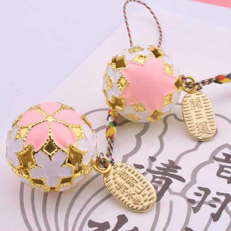 GOODCHI Cherry Blossom Bells, Flower Bells, Japanese Pattern, Cherry Blossoms,