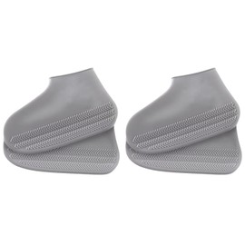 ciciibear Shoe Cover, Waterproof, Non-slip, Rain Boot Cover, Lightweight, Stretchable, Durable, Portable, Convenient to Carry, Waterproof Shoe Cover, For Work or School Commutes, Unisex, Gray *2, L