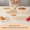 3 Pack Beeswax Cotton Bowl Covers for Bread Proofing, 8/10/12