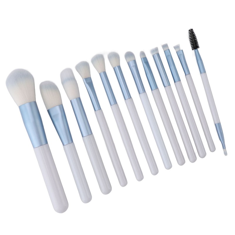 12pcs Makeup Brush Set Foundation Powder Concealers Eye Shadows Blush