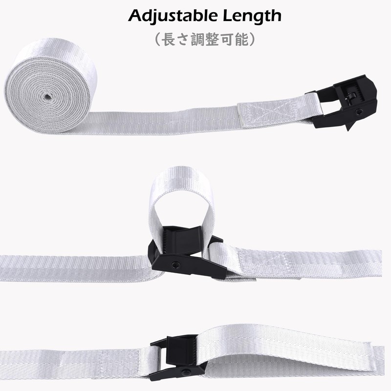 TRIWONDER Cinch Tie Down Strap Lashing Straps Heavy Duty Nylon