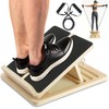 LESES Adjustable Wooden Slant Board for Calf Stretching - 300lb