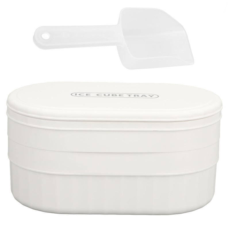 Ice Cube Tray 72 Cubes Storage Box Easy Press Large