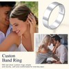 Suplight Band Ring for Besties Womens 925 Sterling Silver Stackable