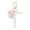 Asethetic Seashell Beach Keychain for Women Girls Bag Purse Charms