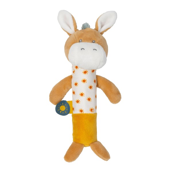 Nattou Active cuddly toy made of polyester, cuddly toy donkey,