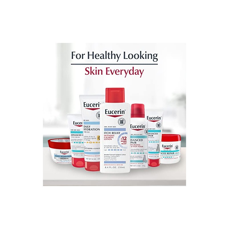 Eucerin Crema calmante para terapia de piel seca, 14 oz