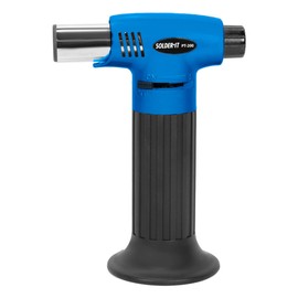 Solder-It Blue Pro-Torch PT-200 | Mini Butane Torch Lighter | Compact Blow Torch, Soldering Tool, and Grill Lighter | Waterproof Piezo Electronic Ignition System | For Soldering, Brazing, and Plumbing
