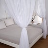 Akiky Princess Canopy Bed Curtains Set Sheer Curtain for Twin