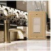 Amerelle 57RBZ Bethany Wallplate, 1 Rocker, Cast Metal, Brushed Bronze,