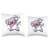 Koala Heart Shape Sunglasses Dabbing Dance Lover Throw Pillow