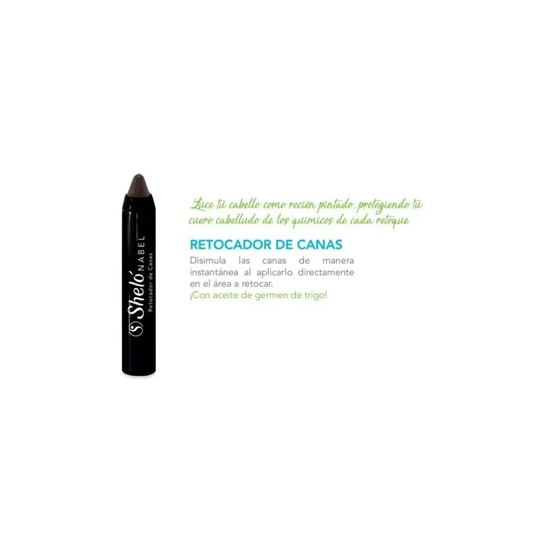 Retocador Instantáneo De Canas Sheló Rubio Negro Castaño