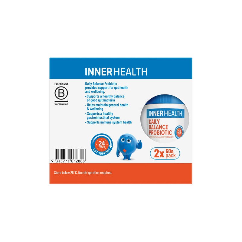 Inner Health Daily Balance Probiotic 120 Capsules