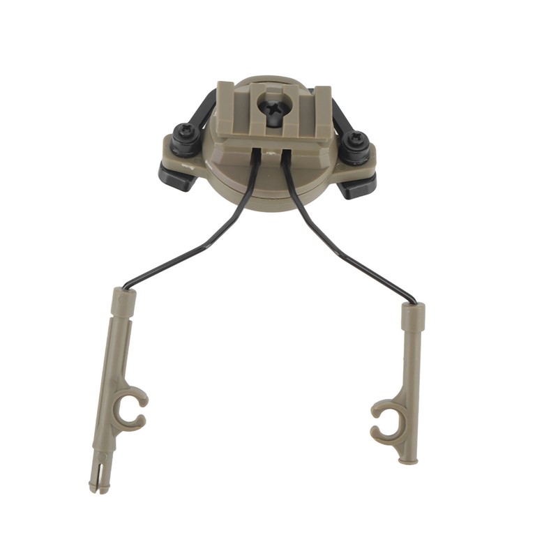 2Pcs Suspension Headset Bracket Helmet 19‑21mm Rail Adapter Rotatable Headphones