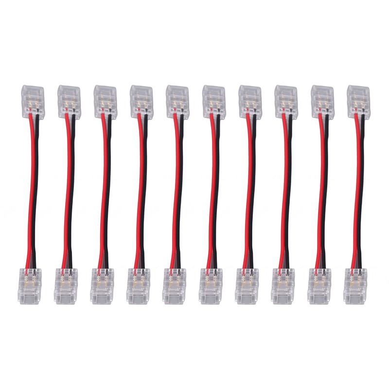 10pcs COB Strip Light Connector Professional Double Head 8mm 2