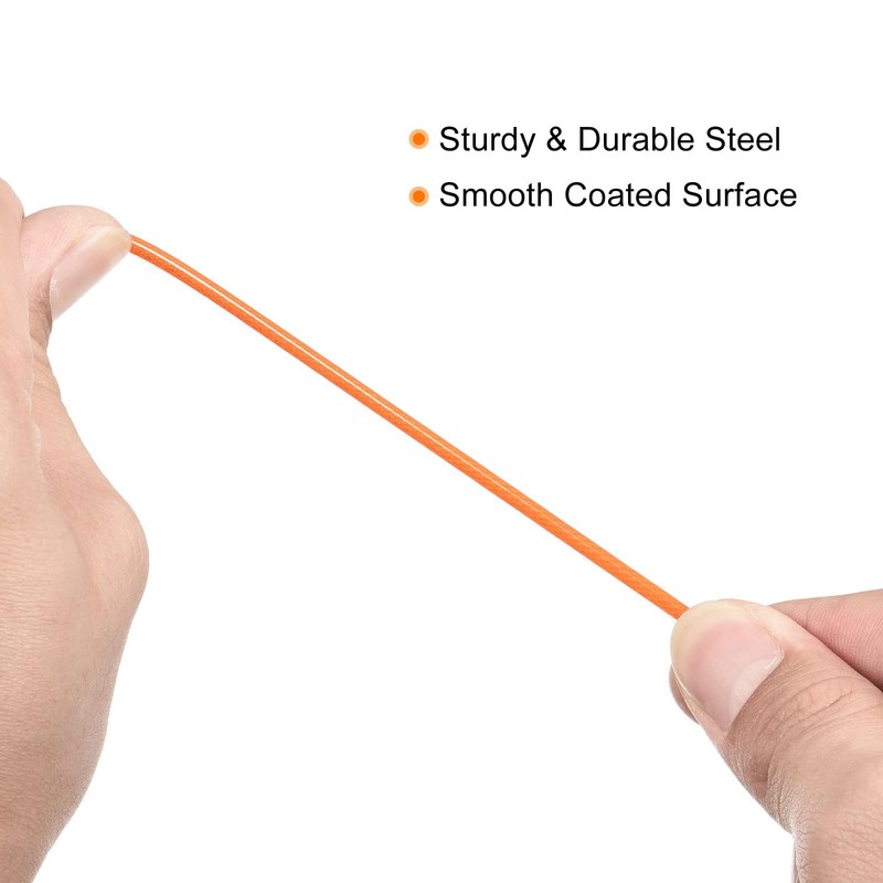 TOP-VIGOR Security Steel Cable 2.5mm x 1.5m Coated Security Wire