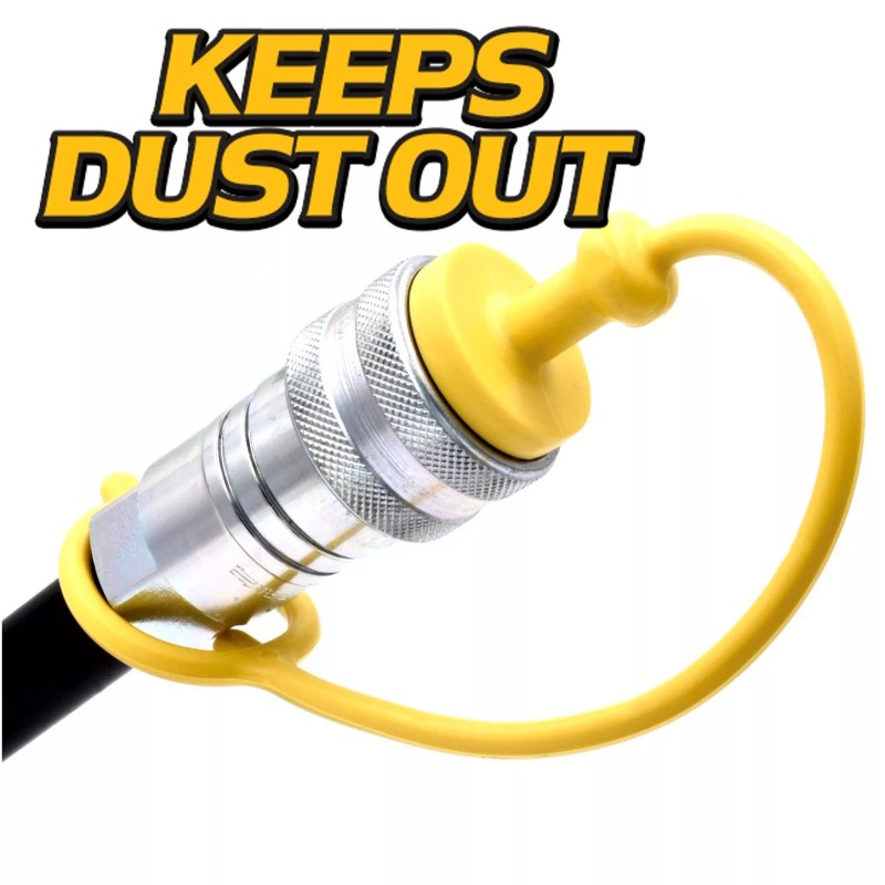 HD Switch Red Hydraulic Cap & Plug for Kubota Backhoe
