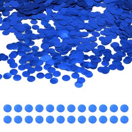 Yosawa 50g/1.76oz Foil Confetti Round Table Confetti Glitter Shiny Confetti for Table Wedding Party Balloons Deco(C/ZXY/Dark Blue)