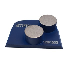ACTINTOOL Diamond Two 12.5mm Thick Button Segment Metal Bond Segment for Lavina Floor Grinder (pack of 3)