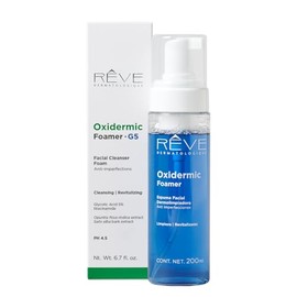 Reve Dermatologique  Oxidermc Foamer G5 - Espuma Facial Dermolimpiadora Anti imperfecciones - Ácido Glicólico, Niacinamida, Extracto de Corteza de... 