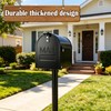 6 1/4" W x 8 1/4" H Magnetic Snap-in Mailbox