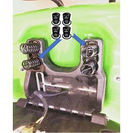 Sootim Replacement Lawn Mowers Seat Suspension Spring M154605 fit John Deere 4105 4052M 3203 X300 X320 X500 X350R 1023E 3032E(4 Pack)