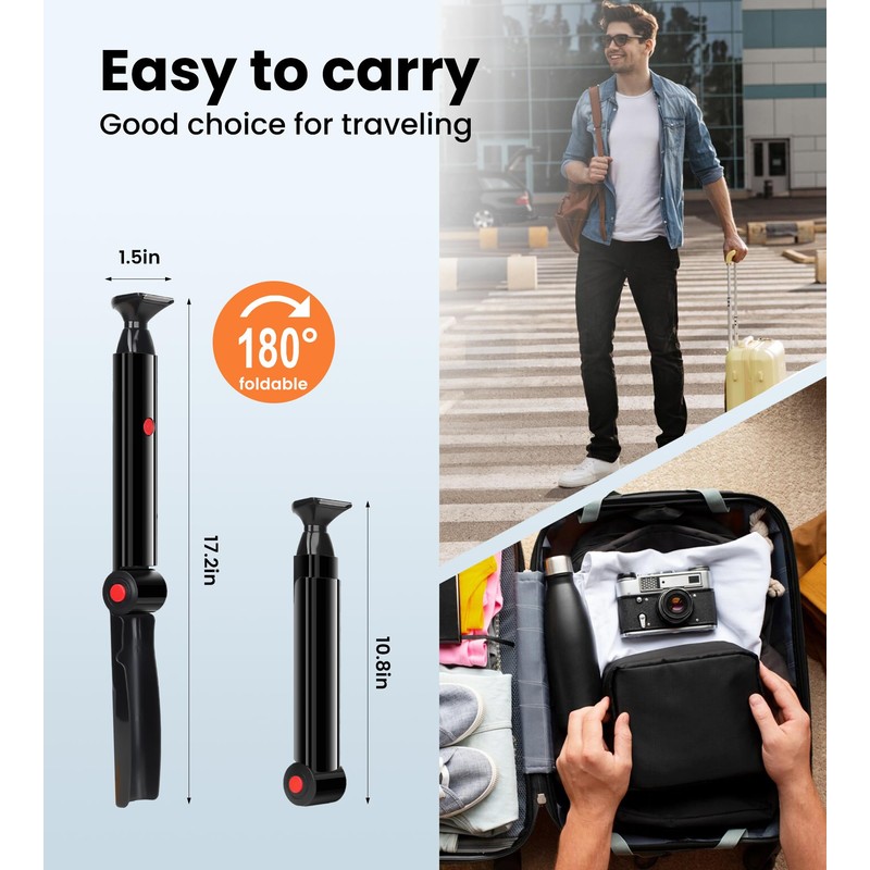 Electric Back Shaver for Men, Long Handle Body Grooming Kit