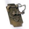 4 Inch Large Antique Style Trunk Hasp with Chain Pin