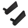 1 Pair Bike Rearview Mirror Plastic Handle Foldable 360 Degree