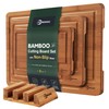 Bamboo Cutting Board, Non Slip Wood Cutting Boards for Kitchen