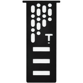 Tlymo Flat Burner Extension Plate, Utensil Plug Extension Plate, Ashinaga Plate, Snow Peak, Flat Burner, Foot Length Plate, Lightweight, Aluminum Alloy (Oval-Black)