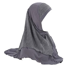 JDYaoYing Womens splicing Muslim Hijab Headscarf Bling Long Turban Headscarf Wrap Headwear