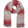 styleBREAKER 01017114 Women's Scarf with Stripes Web Pattern, Sequins and