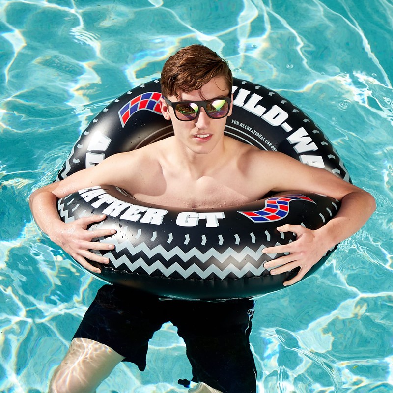 Swimline Monster Tire Pool Ring – Inflatable Lounge Float with