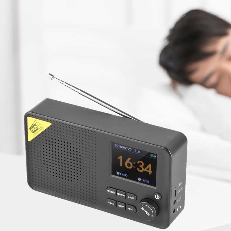 Portable Home DAB+ Digital Radio DAB Radio Lightweight Rechargeable Home