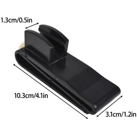 Lunarthos Golf Club Bag Clip - Black Plastic Putter Holder, Golf Bag Accessory
