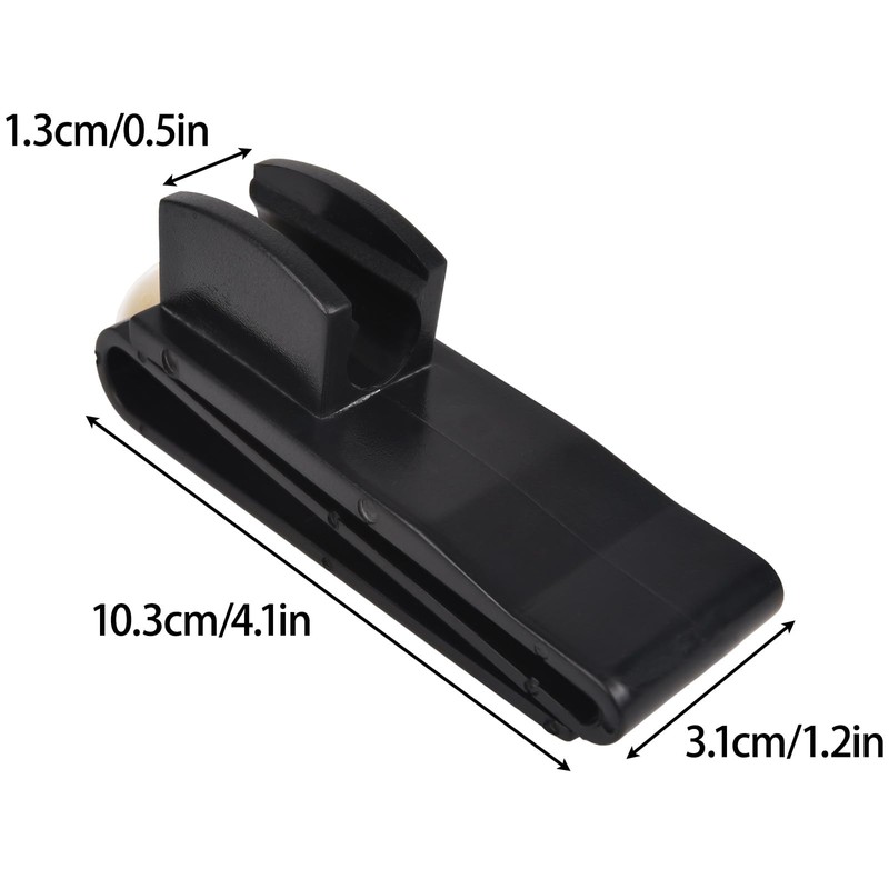 Lunarthos Golf Club Bag Clip - Black Plastic Putter Holder,