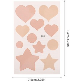 SUPVOX 12 piezas Cinta Adhesiva para Cicatrices, Parche Corrector Invisible, Scar Tape para Cubre Heridas Faciales, 12 Unidades