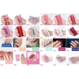 Gel Nails Stickers Pegatinas Uñas Múltiples Estilos