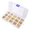 HALJIA 330PCS M2 - M5 Knurled Brass Thread Insert Nut,