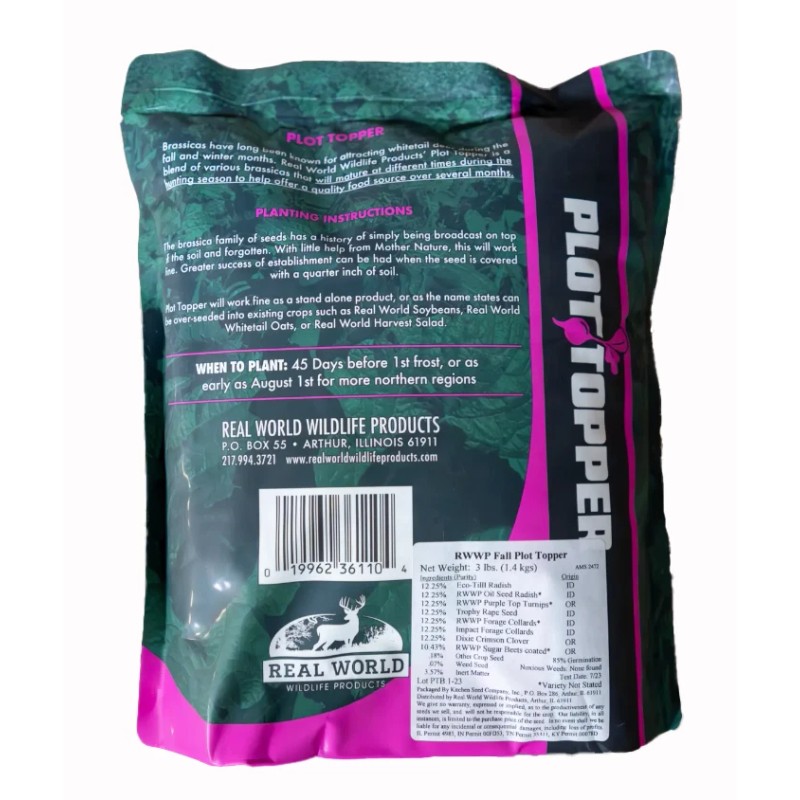 Deer Food Plot Supplies From Real World Wildlife Products RWWP